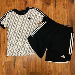 Adidas-Shirt and shorts set-Size small